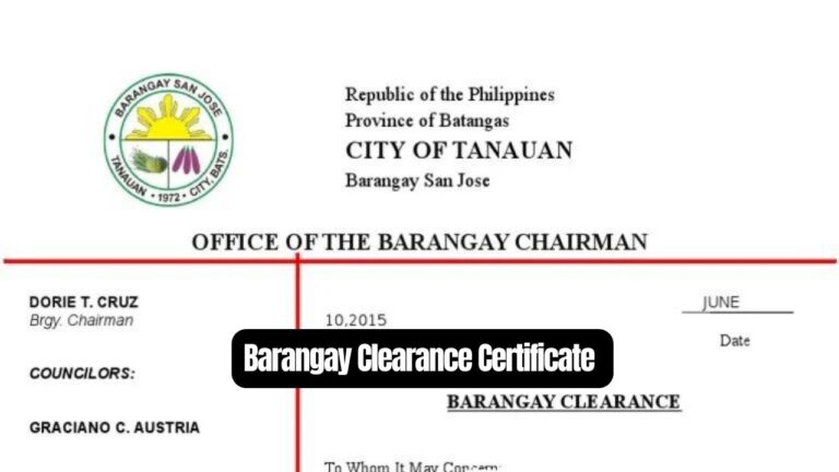Barangay Clearance Certificate Online, Requirements, Validity and Cost