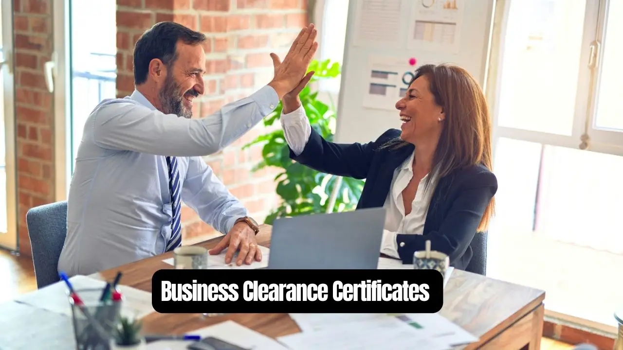 Business Clearance Certificates - Templates, Formats, and Sample