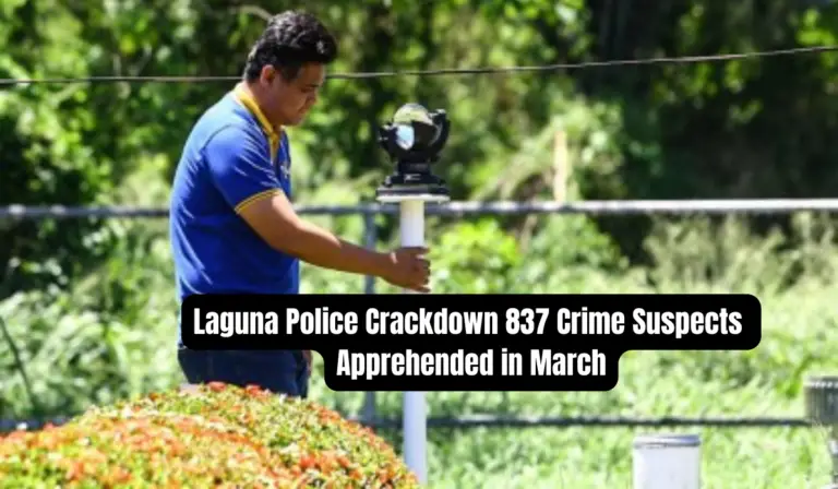 Laguna Police Crackdown – 837 Crime Suspects Apprehended in March