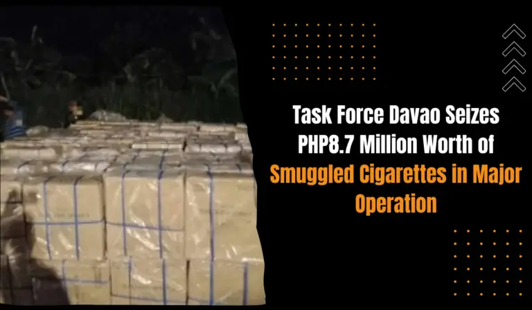 Task Force Davao Seizes PHP8.7 Million Worth of Smuggled Cigarettes in Major Operation