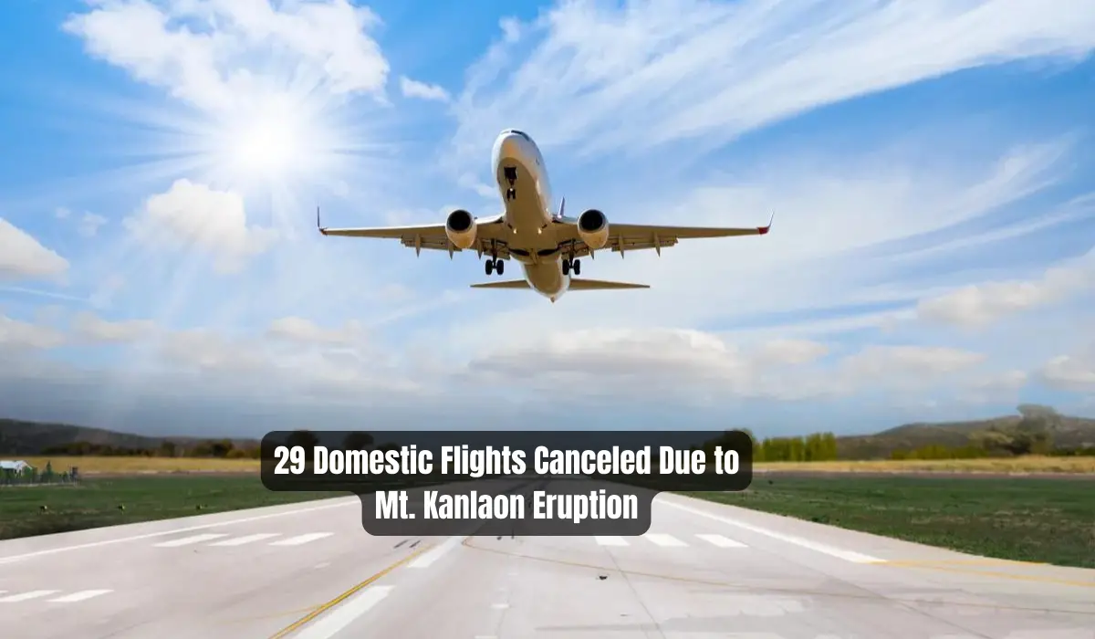 29 Domestic Flights Canceled Due to Mt. Kanlaon Eruption