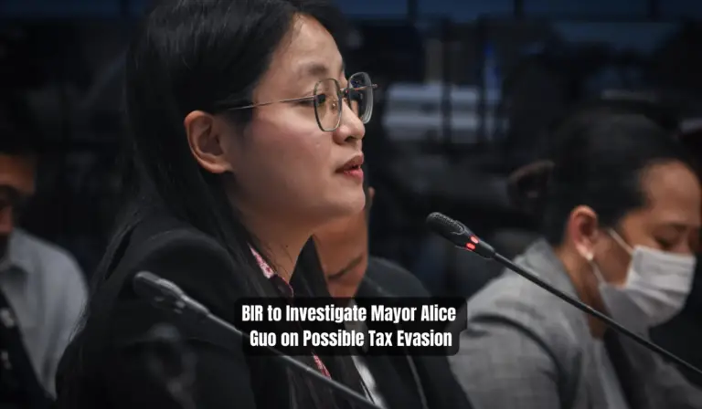 BIR to Investigate Mayor Alice Guo on Possible Tax Evasion