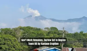 Gov't Work Resumes, Curfew Set in Negros Town Hit by Kanlaon Eruption