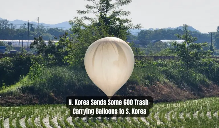 N. Korea Sends Some 600 Trash-Carrying Balloons to S. Korea