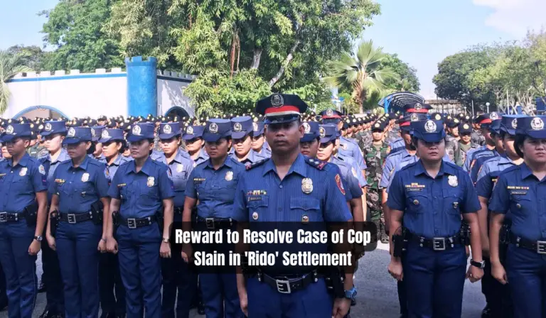 Reward to Resolve Case of Cop Slain in ‘Rido’ Settlement